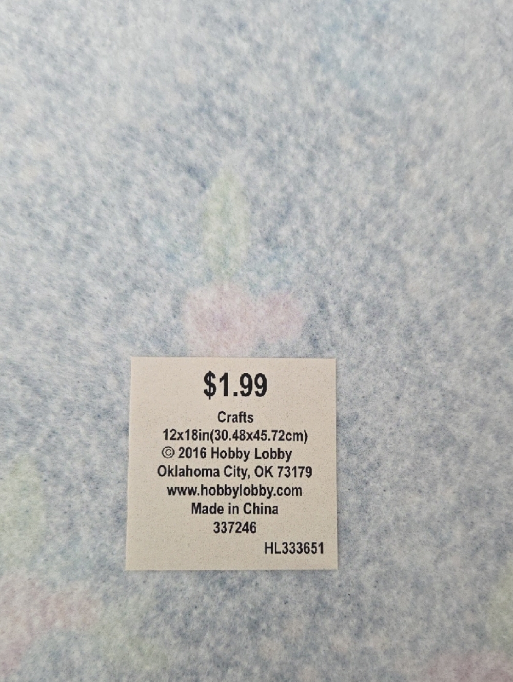 Hobby Lobby Navy Floral with Pink and Teal Blooms Felt Sheets - Picture 3 of 4